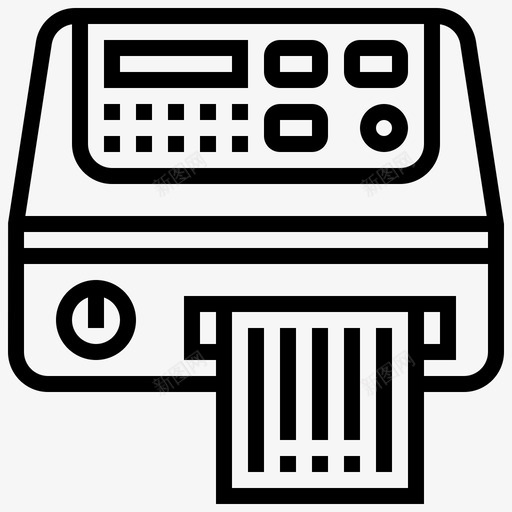 打印机条形码业务svg_新图网 https://ixintu.com 条形码 打印机 业务 标签 零售 QRCODELINE1