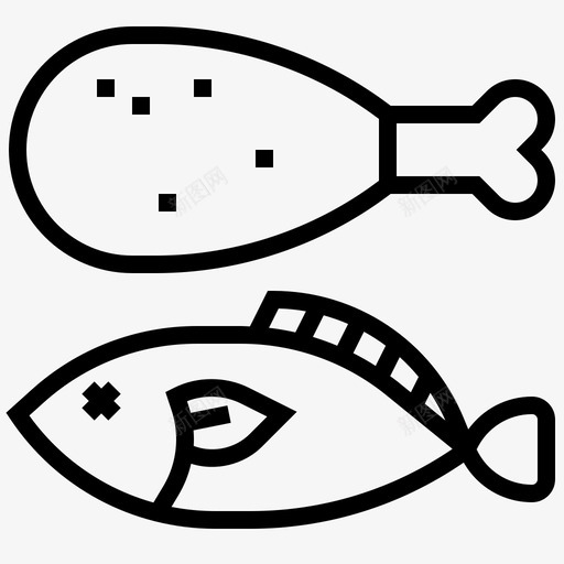 蛋白质饮食13线性svg_新图网 https://ixintu.com 蛋白质 饮食 线性