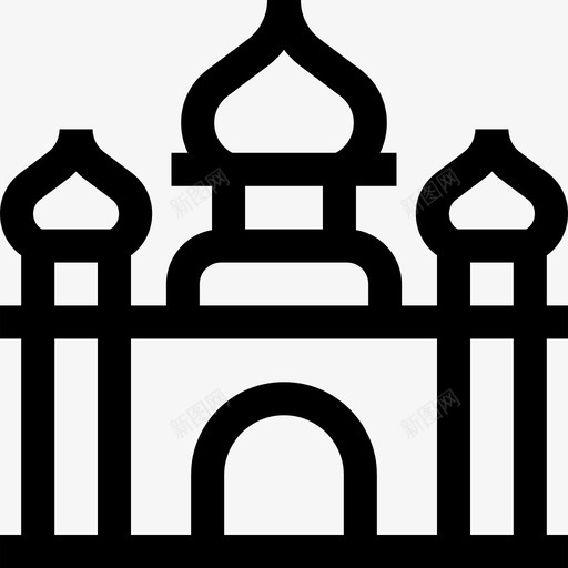 清真寺斋月47直线svg_新图网 https://ixintu.com 清真寺 斋月 直线