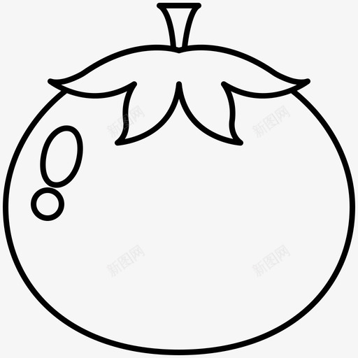 番茄水果红色svg_新图网 https://ixintu.com 番茄 水果 红色 沙拉 素食 蔬菜 图标