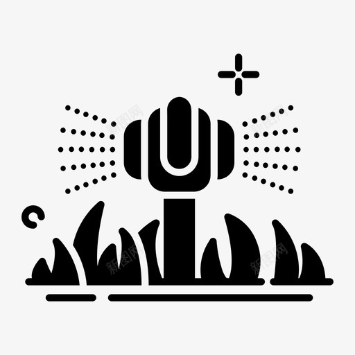 洒水工具自动园艺svg_新图网 https://ixintu.com 洒水 工具 园艺 草坪 自动
