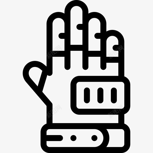 手套10号摩托车手线性svg_新图网 https://ixintu.com 手套 10号 摩托 摩托车 车手 线性