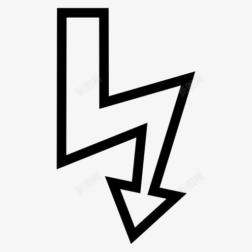风暴闪电电力svg_新图网 https://ixintu.com 闪电 风暴 电力 雷电 基本 符号