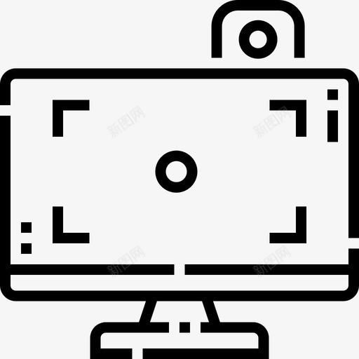 监视器视频博客1线性svg_新图网 https://ixintu.com 监视器 视频 博客 线性