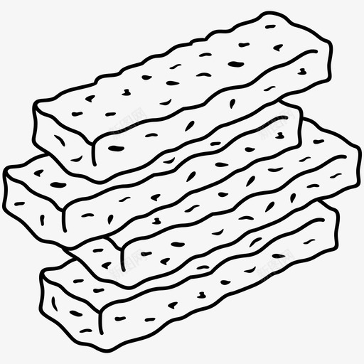 格兰诺拉棒食品健康svg_新图网 https://ixintu.com 格兰 诺拉 食品 健康 小吃