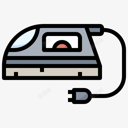 熨斗洗衣房70线性颜色svg_新图网 https://ixintu.com 熨斗 洗衣房 线性 颜色
