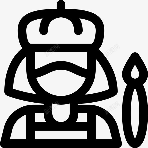 艺术家冠状病毒化身2直线型svg_新图网 https://ixintu.com 艺术家 冠状 病毒 化身 直线 线型