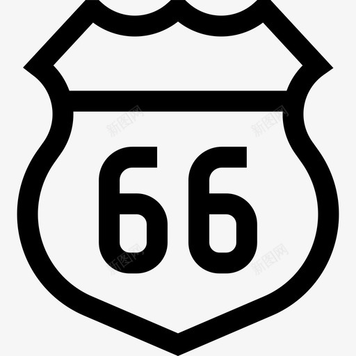 66号公路美利坚合众国6号线svg_新图网 https://ixintu.com 66号 公路 美利坚 合众国 6号线