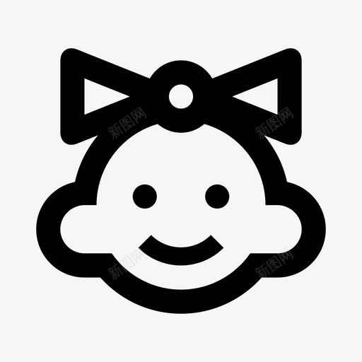 女孩宝贝鞠躬svg_新图网 https://ixintu.com 宝贝 女孩 鞠躬 孩子 微笑
