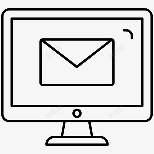 电子邮件通信计算机svg_新图网 https://ixintu.com 电子邮件 通信 计算机 网络 轮廓 向量 图标