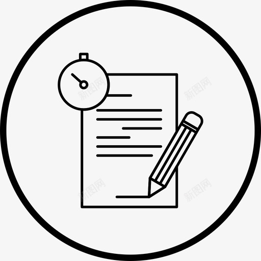 文档文件历史记录svg_新图网 https://ixintu.com 文档 文件 历史 记录 注释 报告 图标