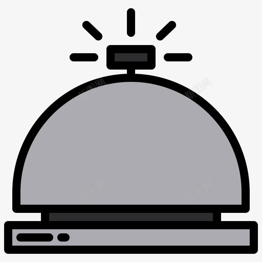 222号酒店桌铃线性颜色svg_新图网 https://ixintu.com 222号 酒店 桌铃 线性 颜色