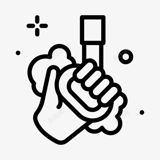 手洗卫生49线性svg_新图网 https://ixintu.com 手洗 卫生 线性