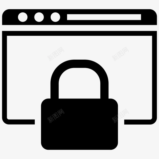 网络安全锁商业金融svg_新图网 https://ixintu.com 网络安全 商业 金融
