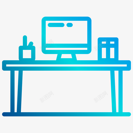 书桌在线学习19线性梯度svg_新图网 https://ixintu.com 书桌 在线学习 线性 梯度
