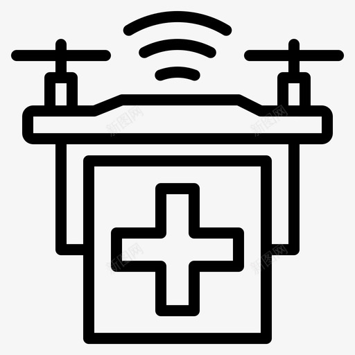 无人机物联网149线性svg_新图网 https://ixintu.com 无人机 联网 线性