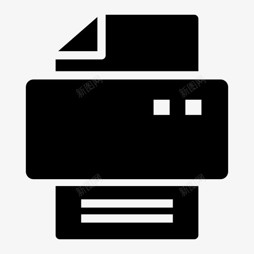 打印机办公室页面svg_新图网 https://ixintu.com 打印机 办公室 页面 打印 通信 字形