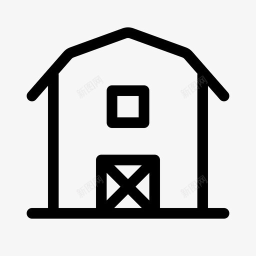农舍农业谷仓svg_新图网 https://ixintu.com 农舍 农业 谷仓 商店 农场