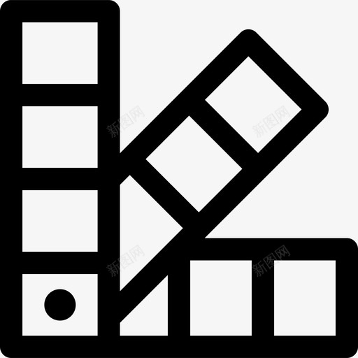 潘通颜色调色板svg_新图网 https://ixintu.com 颜色 潘通 调色板 设计 艺术家 工作室 轮廓