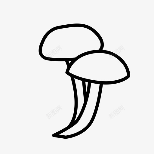 蘑菇秋天下雨svg_新图网 https://ixintu.com 秋天 蘑菇 下雨 天气