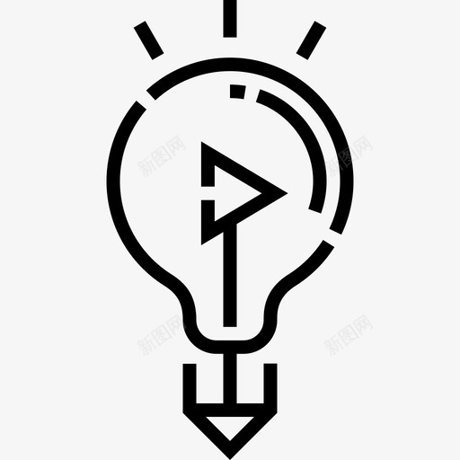 想法视频博客1线性svg_新图网 https://ixintu.com 想法 视频 博客 线性