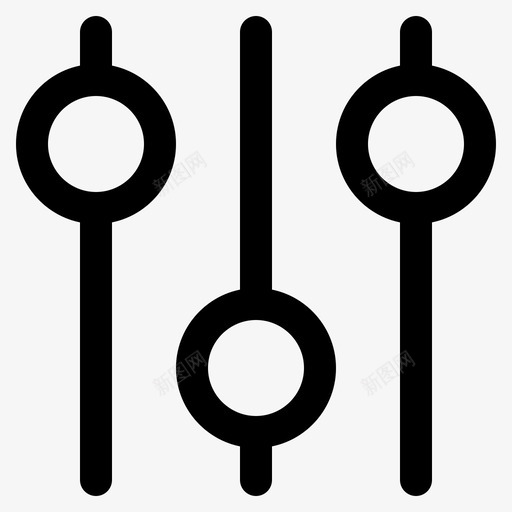 设置音乐应用程序控制svg_新图网 https://ixintu.com 设置 音乐 应用程序 控制 档位 选项