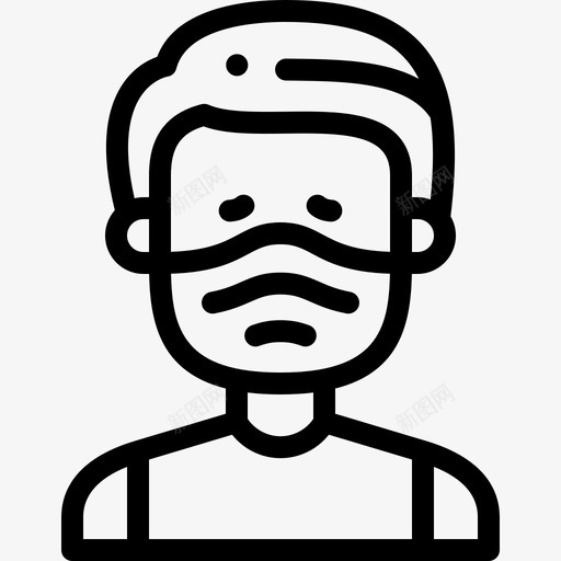 老妇人戴着医用面具的化身直系svg_新图网 https://ixintu.com 老妇 妇人 戴着 医用 面具 化身 直系