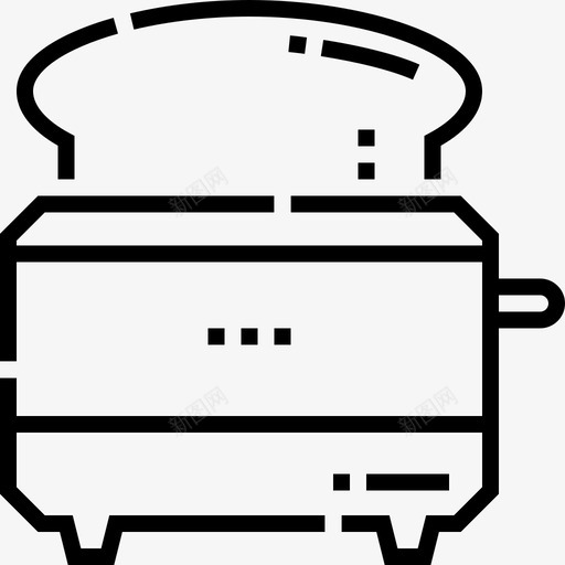 烤面包机家庭用品49直系svg_新图网 https://ixintu.com 烤面包 面包机 家庭用品 直系