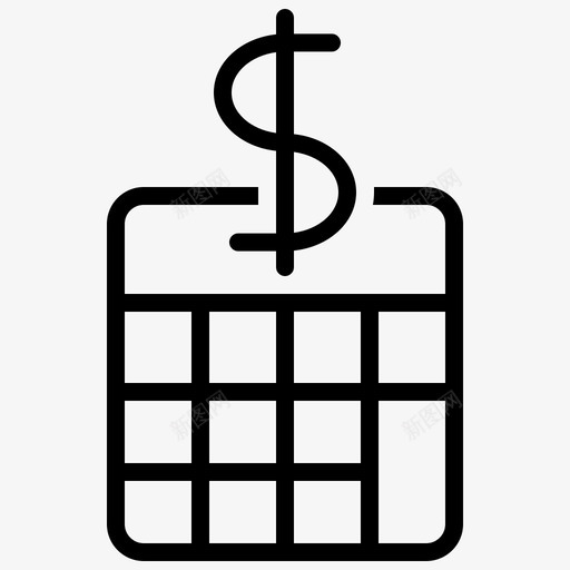 预算日历svg_新图网 https://ixintu.com 预算 日历
