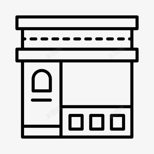 商店建筑时装店svg_新图网 https://ixintu.com 店面 商店 建筑 时装店 零售 购物