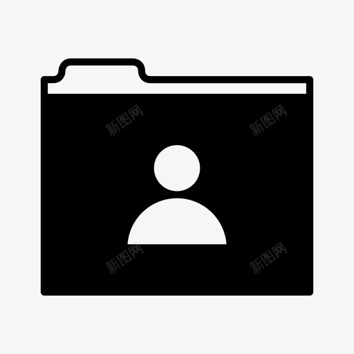 个人文件夹配置文件svg_新图网 https://ixintu.com 文件夹 个人 配置文件 用户 字形