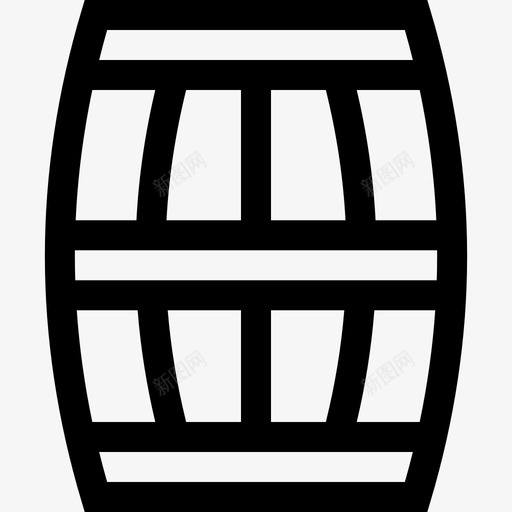 桶装啤酒62线性svg_新图网 https://ixintu.com 桶装 啤酒 线性
