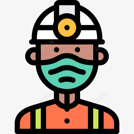 带医用头像1个彩色面具svg_新图网 https://ixintu.com 医用 头像 1个 彩色 面具