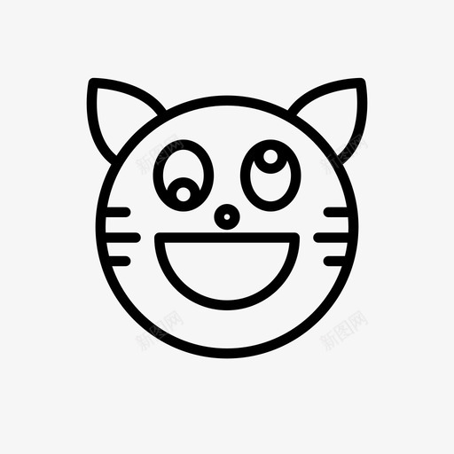 老虎动物头晕svg_新图网 https://ixintu.com 老虎 表情 符号 动物 头晕 微笑 1行
