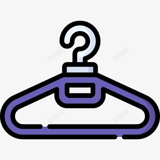 衣架塑料制品16线性颜色svg_新图网 https://ixintu.com 衣架 塑料制品 线性 颜色