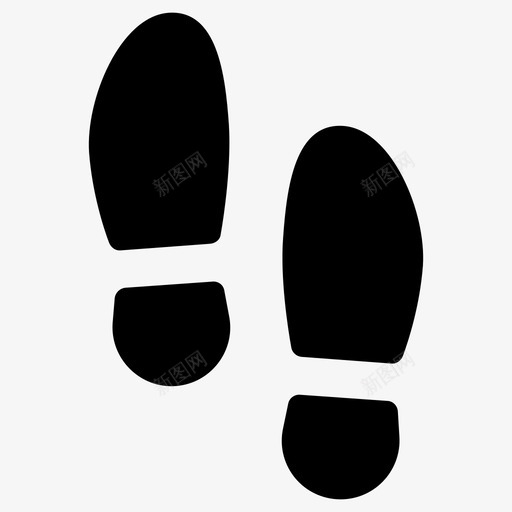 台阶脚脚印svg_新图网 https://ixintu.com 台阶 脚印 脚步 鞋子