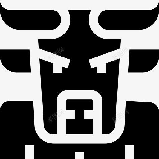 牛头怪奇异的角色31填充svg_新图网 https://ixintu.com 牛头 奇异 角色 填充