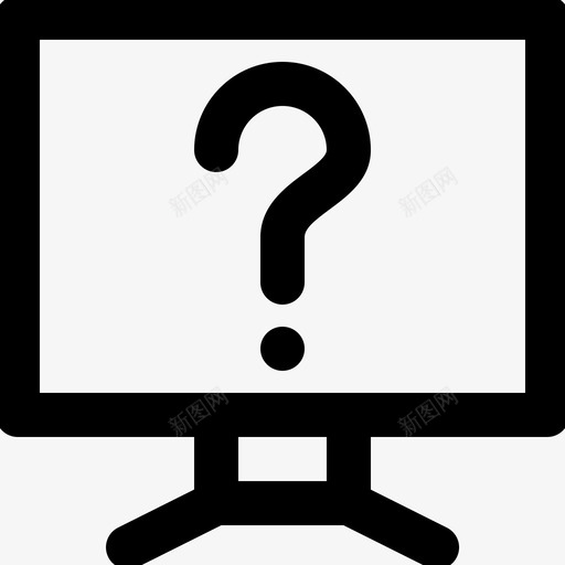 计算机询问标记svg_新图网 https://ixintu.com 计算机 询问 标记 监视器 问题 设备 电子 加粗 粗线