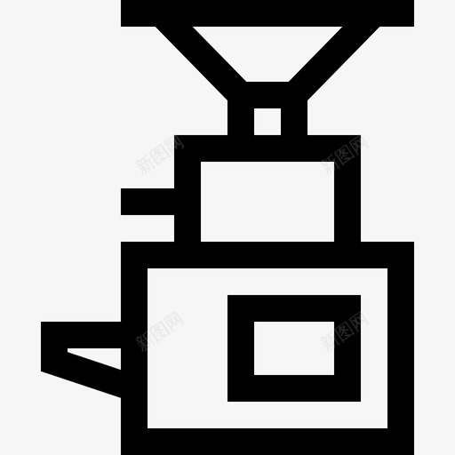 咖啡研磨机咖啡生产1线性svg_新图网 https://ixintu.com 咖啡 研磨机 生产 线性