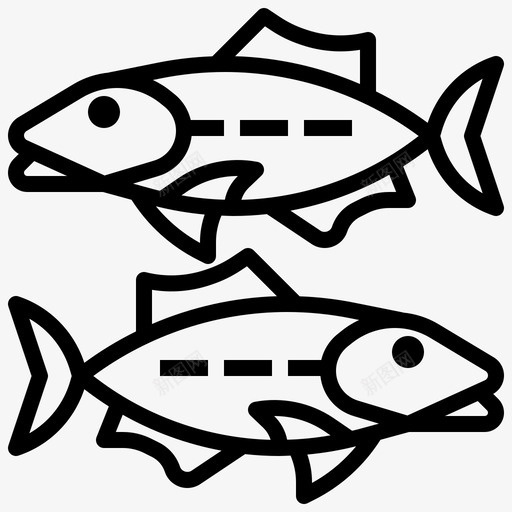 沙丁鱼海鲜21直系svg_新图网 https://ixintu.com 手绘沙丁鱼 沙丁鱼 海鲜 直系