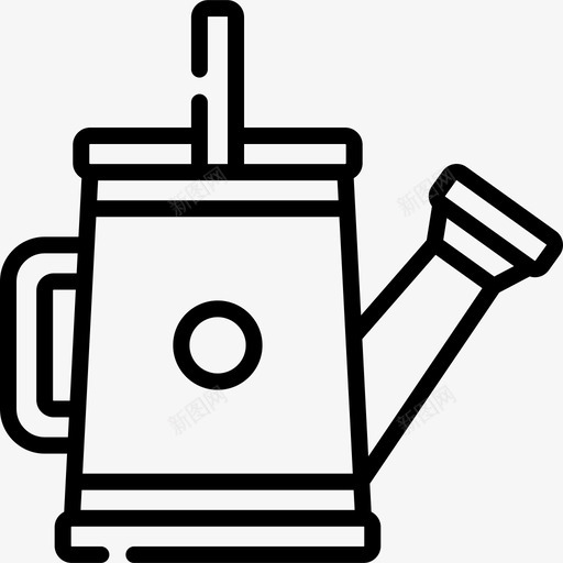 水壶塑料制品14线性svg_新图网 https://ixintu.com 水壶 塑料制品 线性