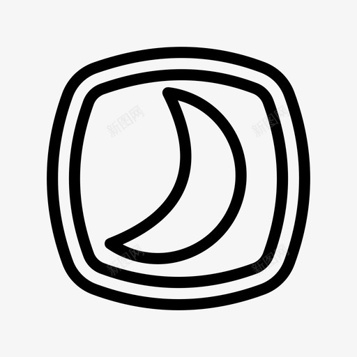 睡眠模式夜间uisvg_新图网 https://ixintu.com 睡眠 模式 夜间 ui 用户界面 轮廓
