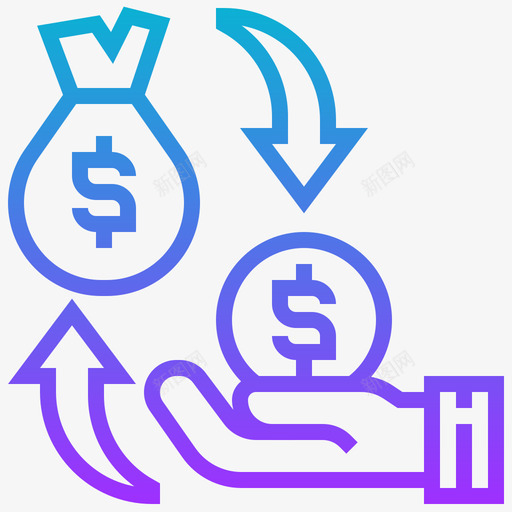 退款付款要素3梯度svg_新图网 https://ixintu.com 退款 付款 要素 梯度
