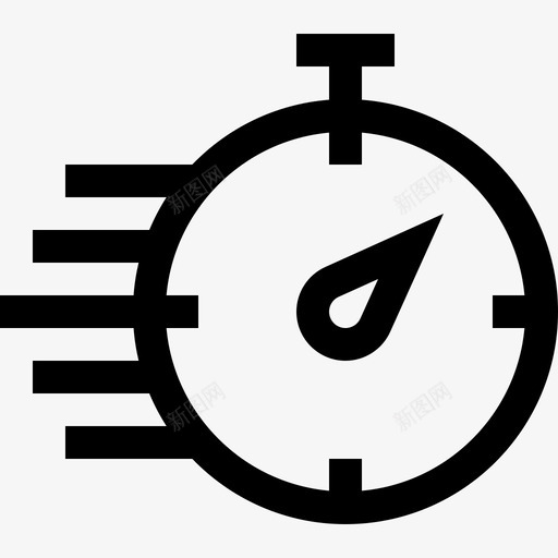 秒表安全交货直线型svg_新图网 https://ixintu.com 秒表 安全 交货 直线 线型