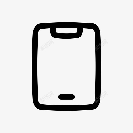 手机智能手机流行图标圆形线条svg_新图网 https://ixintu.com 手机 智能 流行 图标 圆形 线条