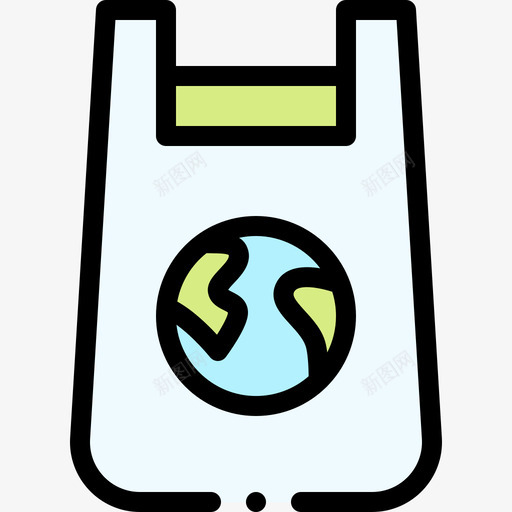 塑料袋世界爱10线性颜色svg_新图网 https://ixintu.com 塑料袋 世界 线性 颜色