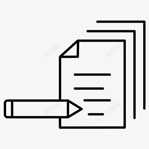 文档文件铅笔svg_新图网 https://ixintu.com 文档 文件 铅笔 编程 常规 集合