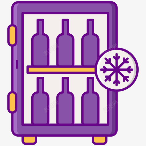 葡萄酒冷却器酿酒厂1线性颜色svg_新图网 https://ixintu.com 葡萄酒 冷却器 酿酒 酒厂 线性 颜色