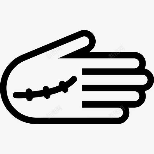 受伤绷带手svg_新图网 https://ixintu.com 受伤 绷带 缝合 治疗 医疗 牙科