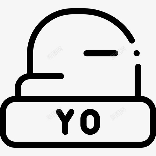 帽子嘻哈50线性svg_新图网 https://ixintu.com 帽子 嘻哈 线性